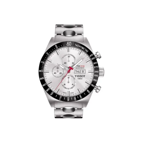 TISSOT Автоматический Механический Механизм Мужские Часы 45 мм Серебряный