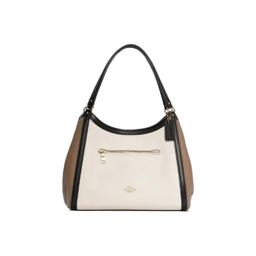 COACH Kristy Сумка из кожи сумка через плечо сумка большая женская хаки и белая