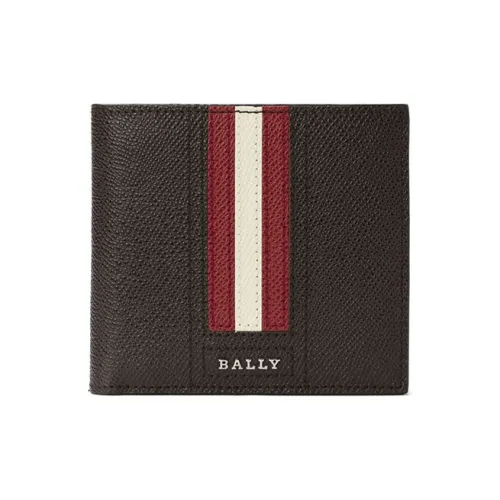 BALLY Кожа 3 в 1 Кошелек Мужской Кофейный
