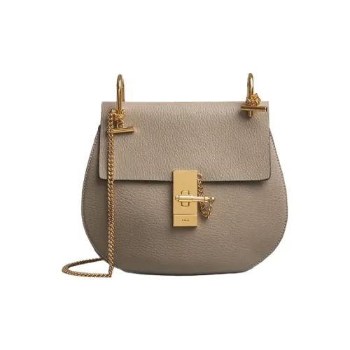 Chloe Chloé сумки Small Grain овечья кожа сумка через плечо женская коричневая