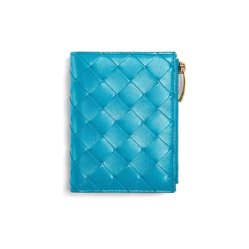 Bottega Veneta Bottega Veneta Luggage Collection Ткани вязаные Овчина Кошелек Унисекс Синий