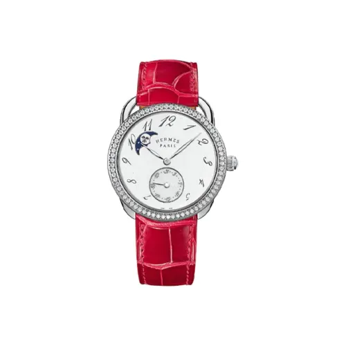 HERMES Автоматический Механический Movement Женские Arceau Часы 38 мм Белые