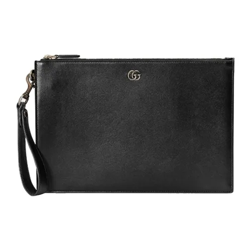 GUCCI GG Marmont Кожаный клатч Мужской Черный