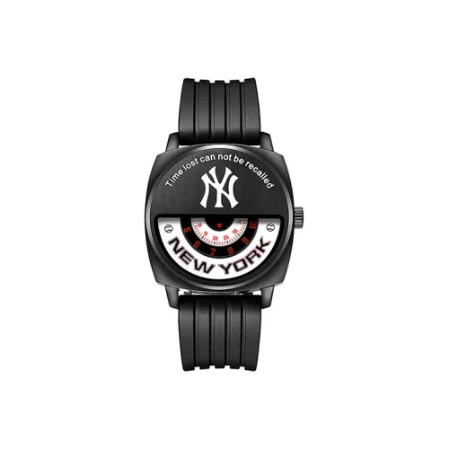 MLB Watch Мужские часы Кварцевый механизм Силиконовый ремешок Черный циферблат