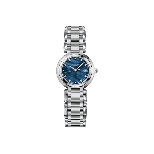 LONGINES Heart Moon Collection Кварцевый механизм Женские часы 26,5 мм Синий циферблат