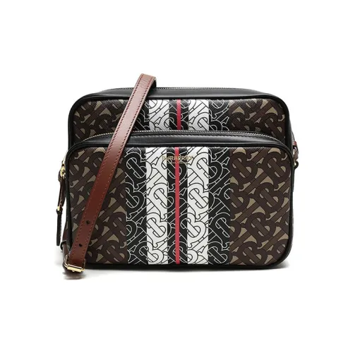 Burberry Полиуретан Сумка через плечо Сумка на плечо Большая Женская Сумка Saddle Коричневый Многоцветный