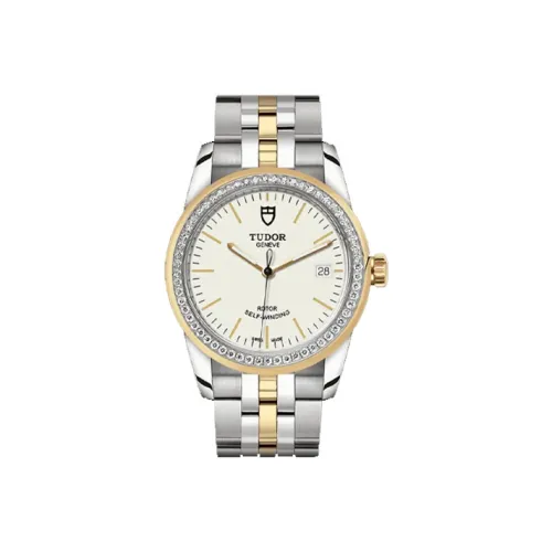 TUDOR Jun Jue Series Автоматический Механический Механизм Женские Часы 36 мм Белый Циферблат Стальной Корпус Часов Стальной Ремешок