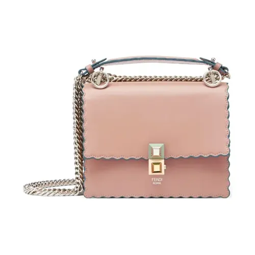 FENDI Kan I Сумка через плечо из кожи сумка на плечо женская розовая