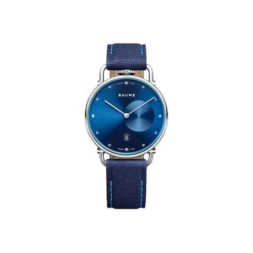 Baume Mercier Ben Collection Кварцевый механизм Мужские часы Циферблат 41 мм Синий корпус из нержавеющей стали