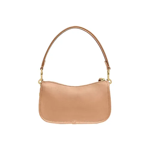 COACH Swinger Кожа Плечевая сумка маленькая сумка сумка через плечо женская светло-коричневая