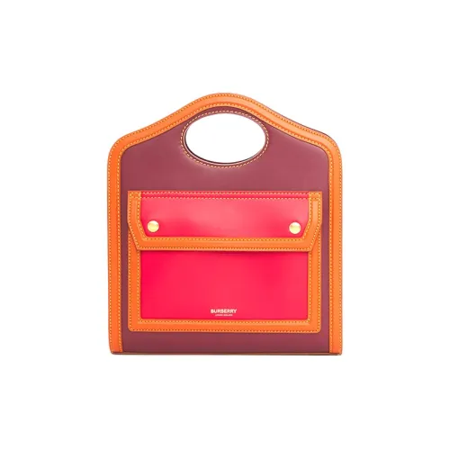 Burberry Карманная сумка из хлопка с коровьей кожей карманная сумка тоут сумка сумка для покупок мини сумка женская многоцветная