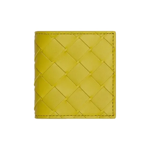 Bottega Veneta Кошелек из коровьей кожи мужской сливово-желтый