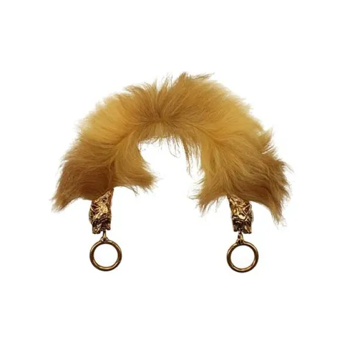 PRADA Металл с мехом Сумка Аксессуар Женские Желтый