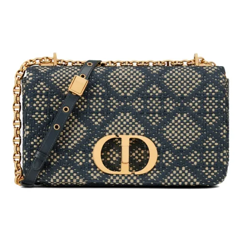 DIOR Caro Canvas Сумка через плечо Сумка из холста Сумка через плечо Сумка для женщин Синяя