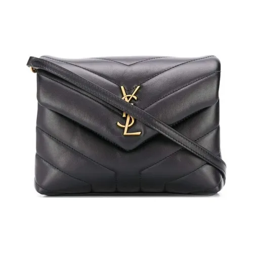 SAINT LAURENT Телячья кожа Сумка через плечо Женская Черная