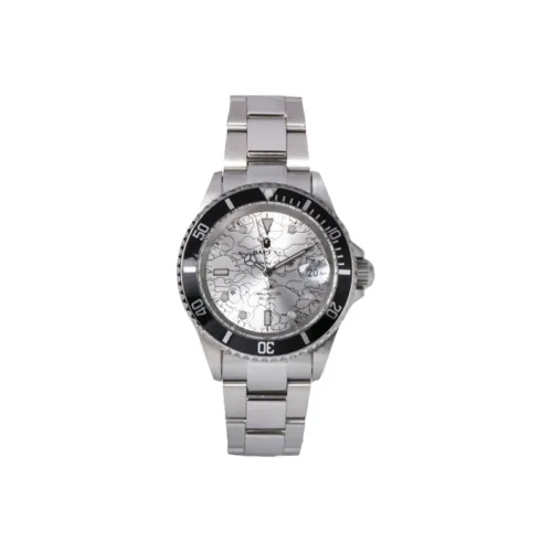 A BATHING APE Механический Movement Унисекс Bape Watch Серебряный
