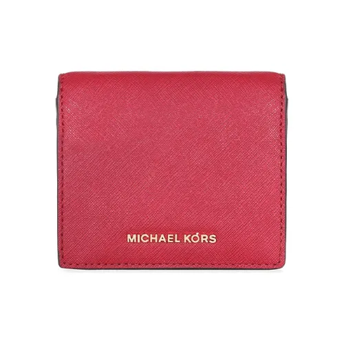 MICHAEL KORS MICHAEL KORS Handbag Collection Jet Set Travel Коровья кожа Кошелек Кошелек Держатель для карт Женские Красный