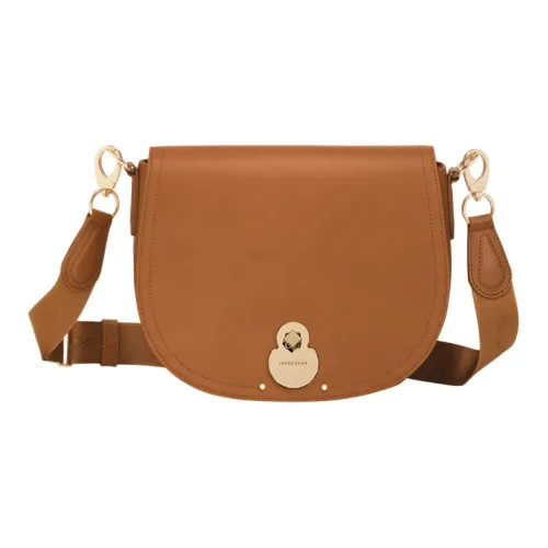 LONGCHAMP Cavalcade Корова Кожа Сумка через плечо Средняя Женская Коричневая