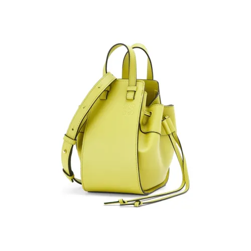 LOEWE Hammock Телячья кожа Hammock Сумка Сумка Сумка через плечо Сумка через плечо Мини Женская Лимон