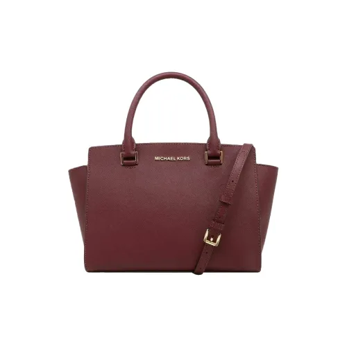 MICHAEL KORS Selma Коровья кожа Сумка через плечо Средняя Женская Бургунди