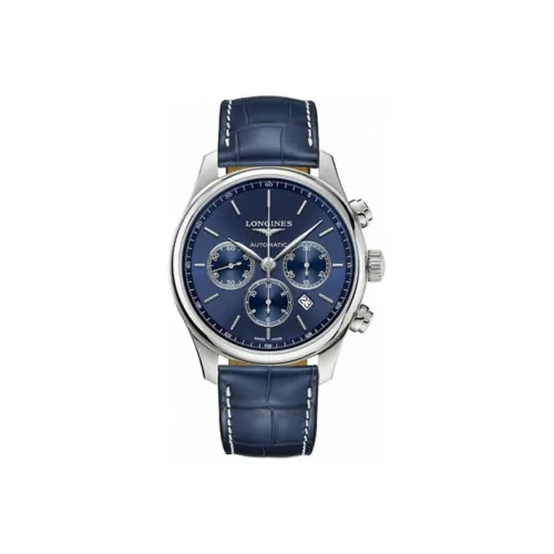 LONGINES Master Collection Автоматический Механический Часы Мужские 44 мм Синий Циферблат