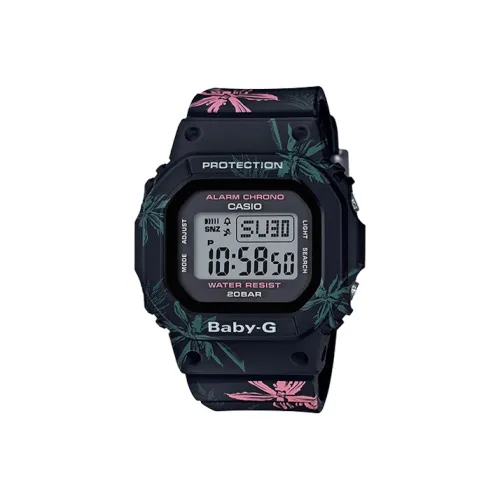 CASIO Малыш G Коллекция Кварцевый механизм Смольный ремешок Часы Женские Серый циферблат BGD 560CF 1