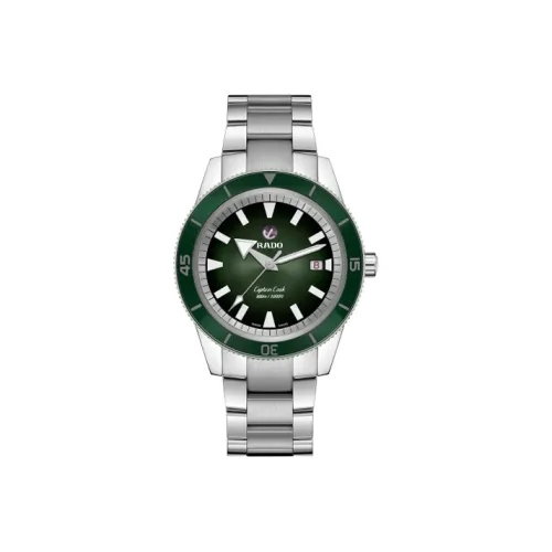 RADO Автоматический Механический Механизм Мужские Часы Captain Cook Collection 42 мм Зеленые