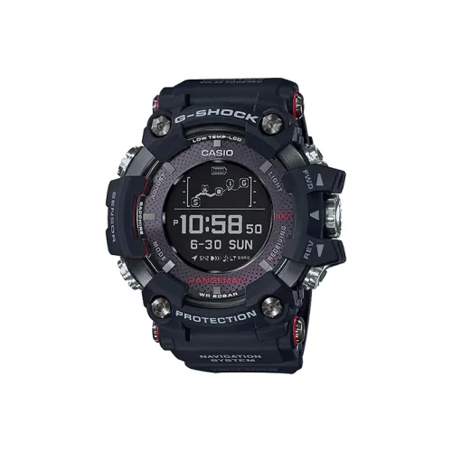 CASIO G SHOCK Collection Кварцевый механизм Смольный ремешок Часы Мужские Черный циферблат