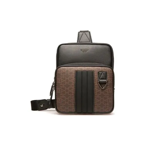 BALLY Нейлоновая сумка-мессенджер сумка через плечо мужская черная коричневая