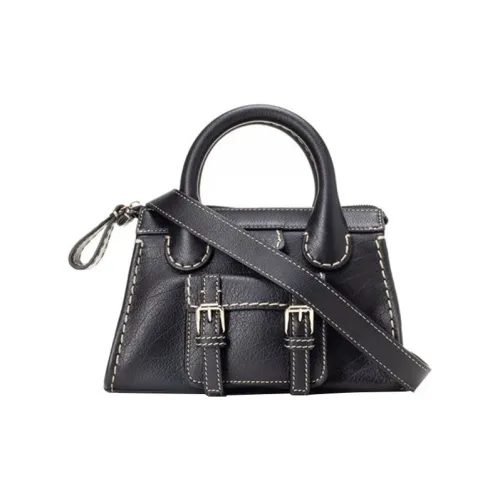Chloe Edith Коровья кожа Сумка Женская Черная