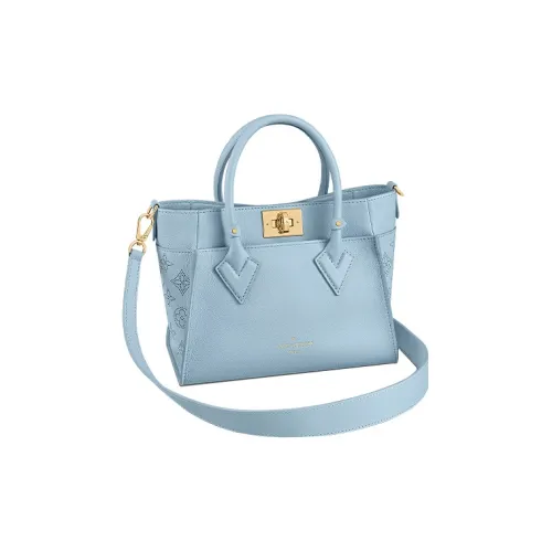 LOUIS VUITTON On My Side Сумка через плечо из коровьей кожи маленькая сумка женская синяя