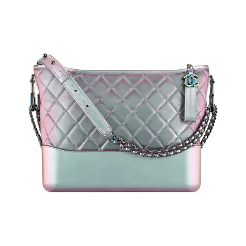 CHANEL Gabrielle Телячья кожа Сумка Сумка через плечо Сумка через плечо Маленькая Женская Ослепительный цвет Фиолетовый