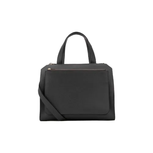 Valextra Сумка из коровьей кожи унисекс черного цвета