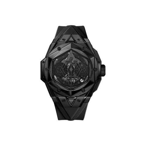 HUBLOT Big Bang Автоматический Механический Часы Мужские Циферблат 45 мм Черный Керамика Корпус Часы Резиновый Ремешок