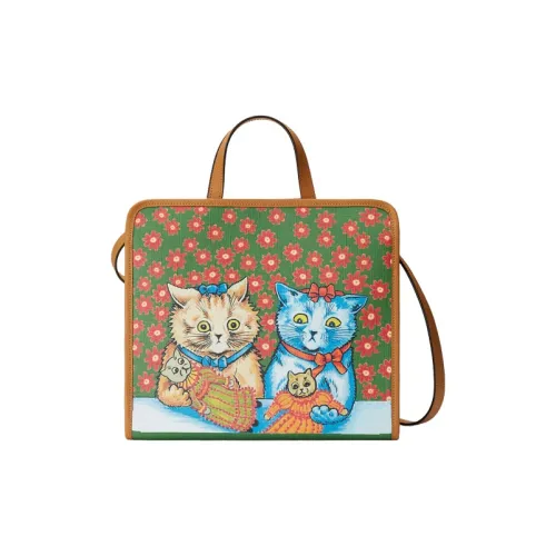 GUCCI Canvas с кожаными вставками сумка-тоут ручная сумка сумка через плечо детская