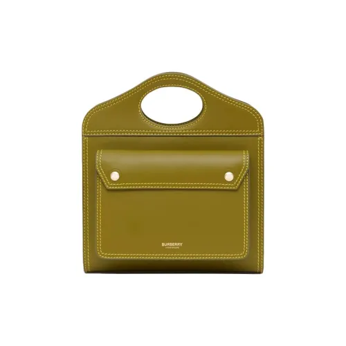 Burberry Карманная сумка с шовным дизайном видимая нить кожа тоут сумка сумка для покупок сумка через плечо мини сумка