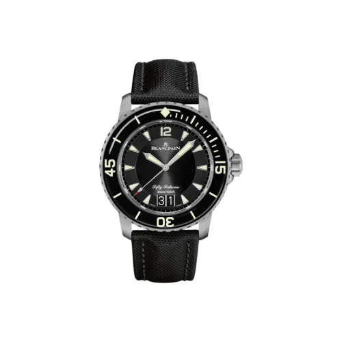 BLANCPAIN Автоматический Механический Часы Мужские FIFTY FATHOMS 45 мм Черные