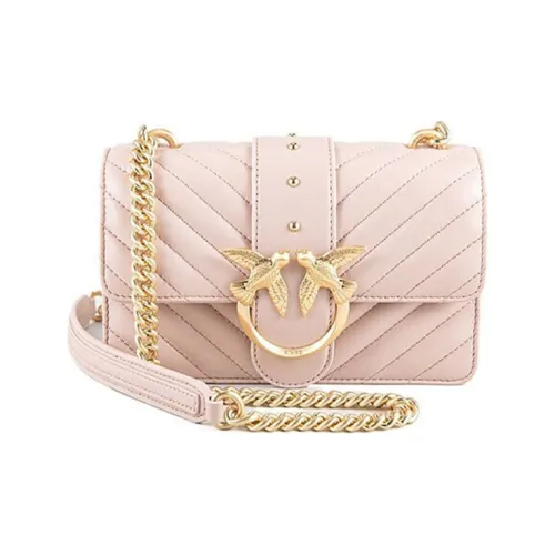 PINKO SIMPLY Овчина Bird Сумка Swallow Сумка Сумка через плечо Мини Женская Розовая