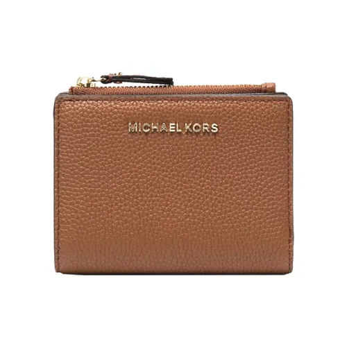 MICHAEL KORS Jet Set Коровья кожа Держатель для карт Монетница Кошелек Женские Карамельно-коричневый