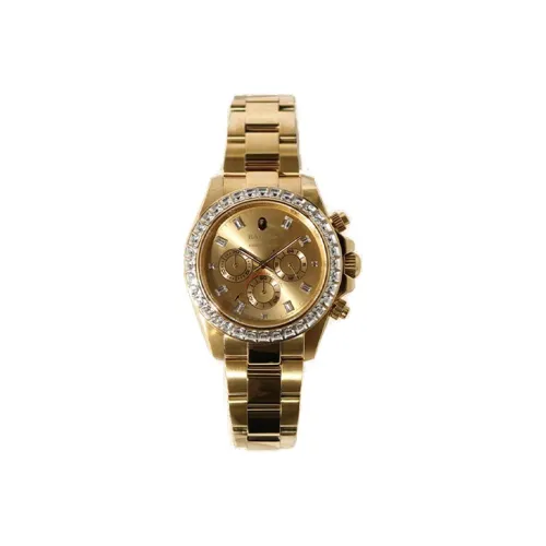 A BATHING APE Кварцевый механизм нержавеющая сталь ремешок для часов унисекс золото 182021G