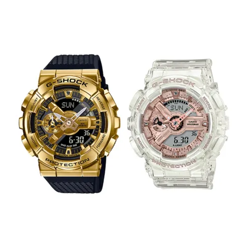 CASIO г Shock Малыш г Коллекция Кварцевый механизм Смола Ремешок Часы Унисекс Золотой циферблат GM 110G 1A9+GMA S110SR 7AER