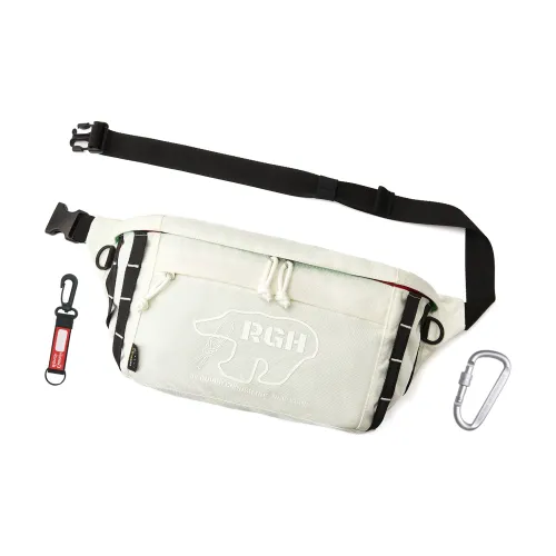 Rough Enough Полиамид с Нейлоном Сумка через плечо Бананка Сумка через плечо Унисекс Белый