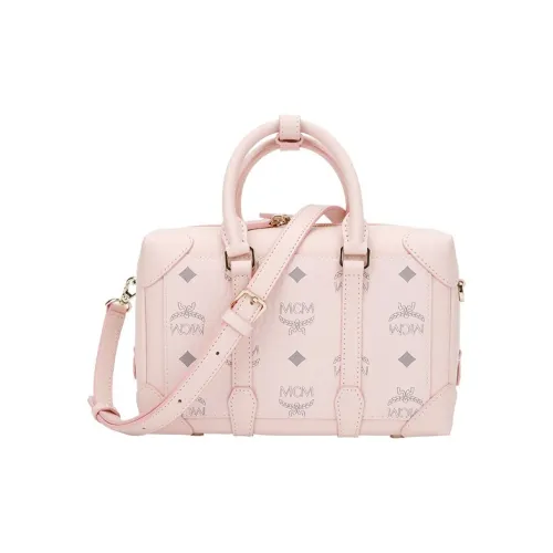 MCM Soft Berlin Visetos Искусственная кожа Сумка Маленькая Женская Розовая