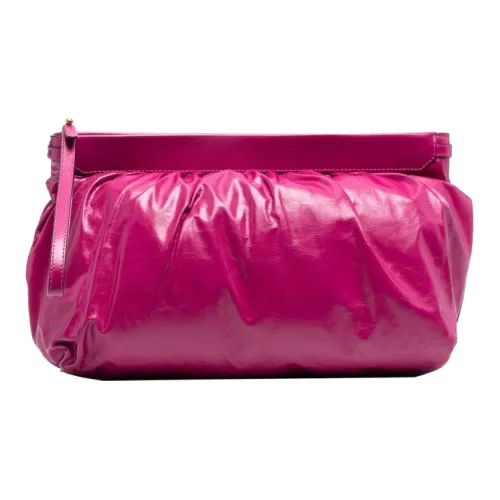ISABEL MARANT Клатч из коровьей кожи женский фуксия