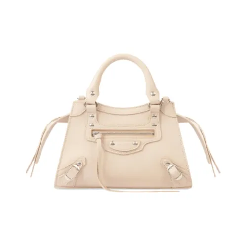 Balenciaga Neo Classic Коровья кожа Сумка Мини Женская Бежевая