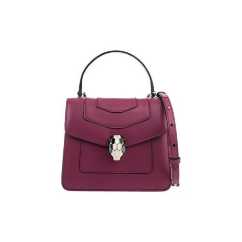 BVLGARI Сумка через плечо из коровьей кожи женская персиково-розовая