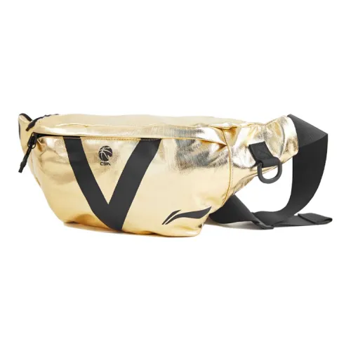 LINING Полиуретан Сумка через плечо Бананка Унисекс Золото