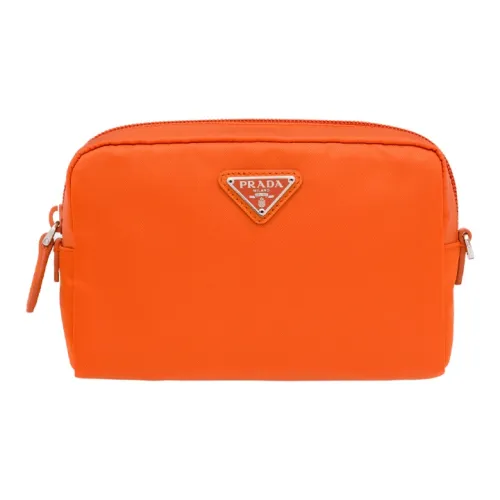 PRADA RE Нейлоновая ткань Сумка для туалетных принадлежностей Женская Апельсин
