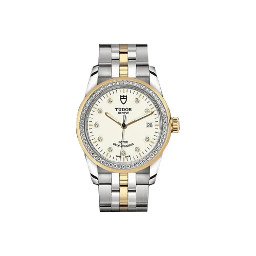 TUDOR Jun Jue Series Автоматический Механический Механизм Женские Часы 36 мм Белый Циферблат Матовый Стальной Корпус Часов Стальной Ремешок