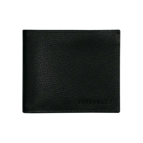 LONGCHAMP Le Foulonné Кошелек из коровьей кожи Унисекс Черный